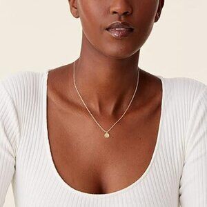 Neiman Marcus 14K Gold Plated Disc Circular Necklace